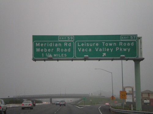 I-80 East - Exit 57 Approaching Exit 59