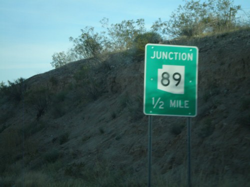 US-93 South Approaching AZ-89