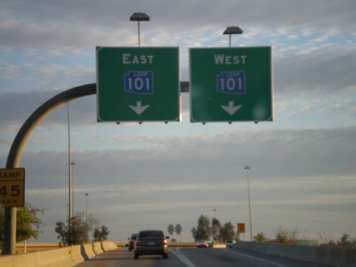 Blue AZ-101 Loop On I-17 South Exit 214C