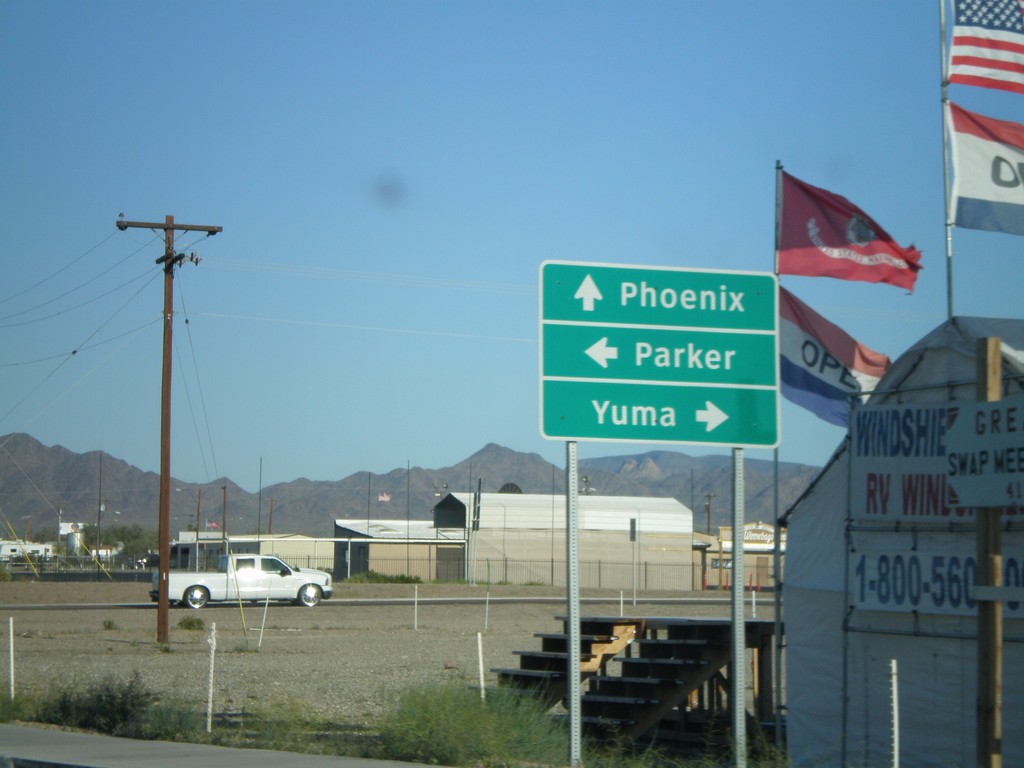 US-95 South/BL-10 West at AZ-95/US-95