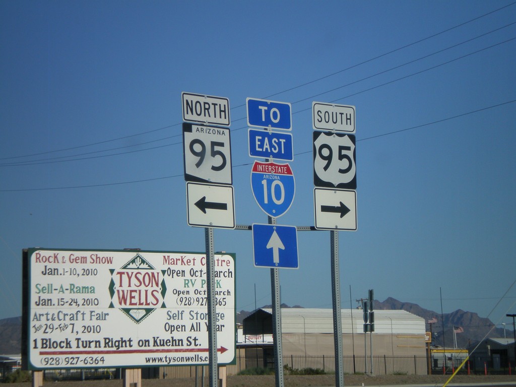 US-95 South at AZ-95