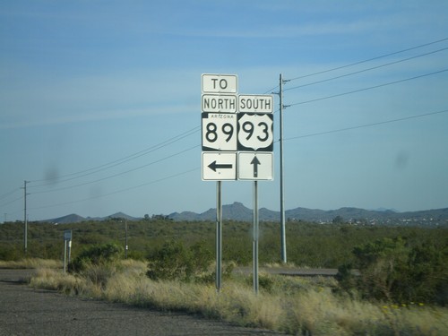 US-93 South at AZ-89