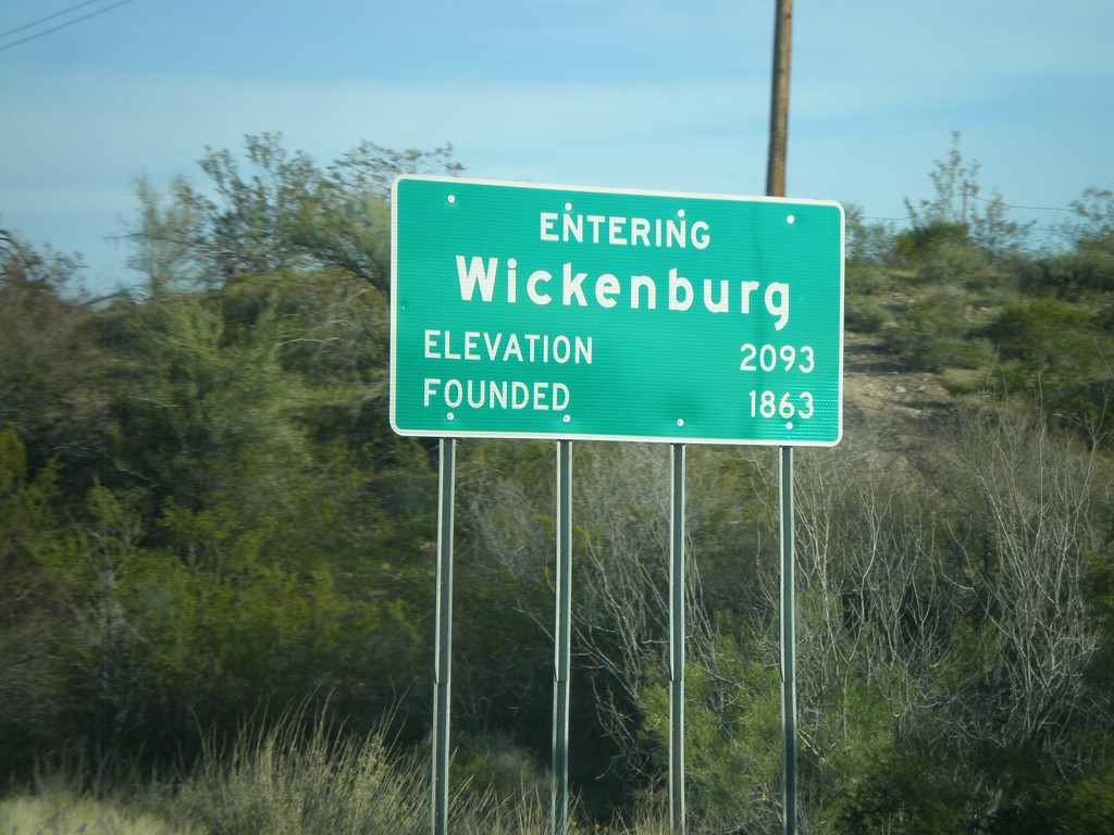 US-93 South - Entering Wickenburg