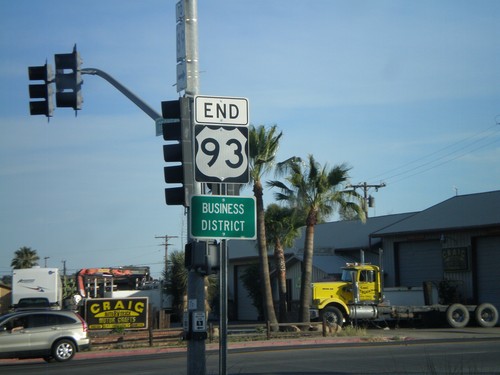 End US-93 South at US-60