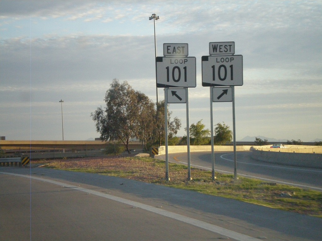 I-17 South at Exit 214C - AZ-Loop 101 Split