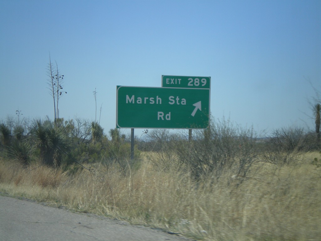 I-10 West - Exit 289