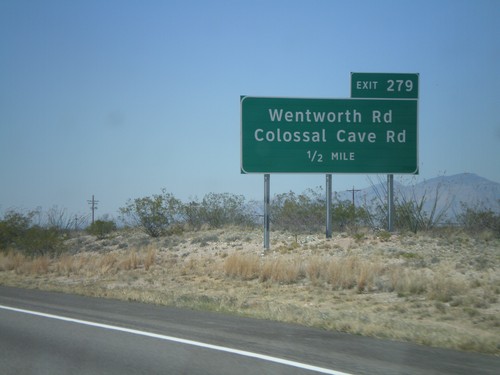 I-10 West Approaching Exit 279