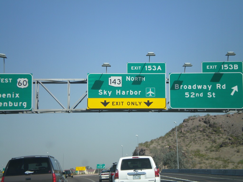 I-10 West - Exit 153B and Exit 153A