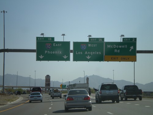 AZ-101 South - Exit 2 and Exit 1AB