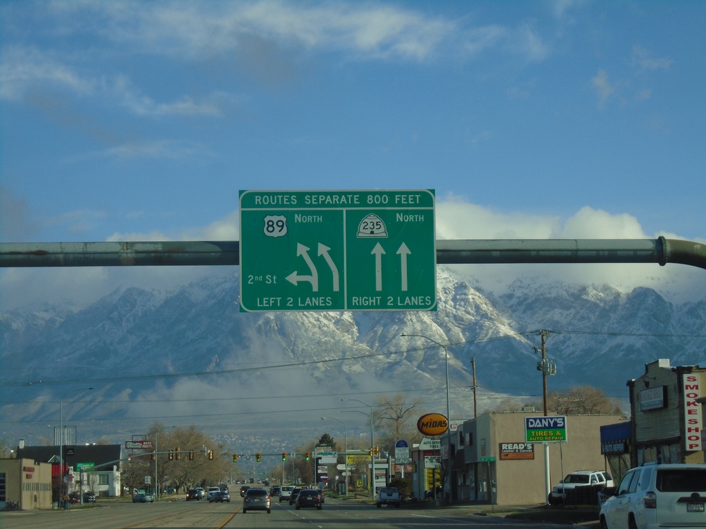 US-89 North Approaching UT-235