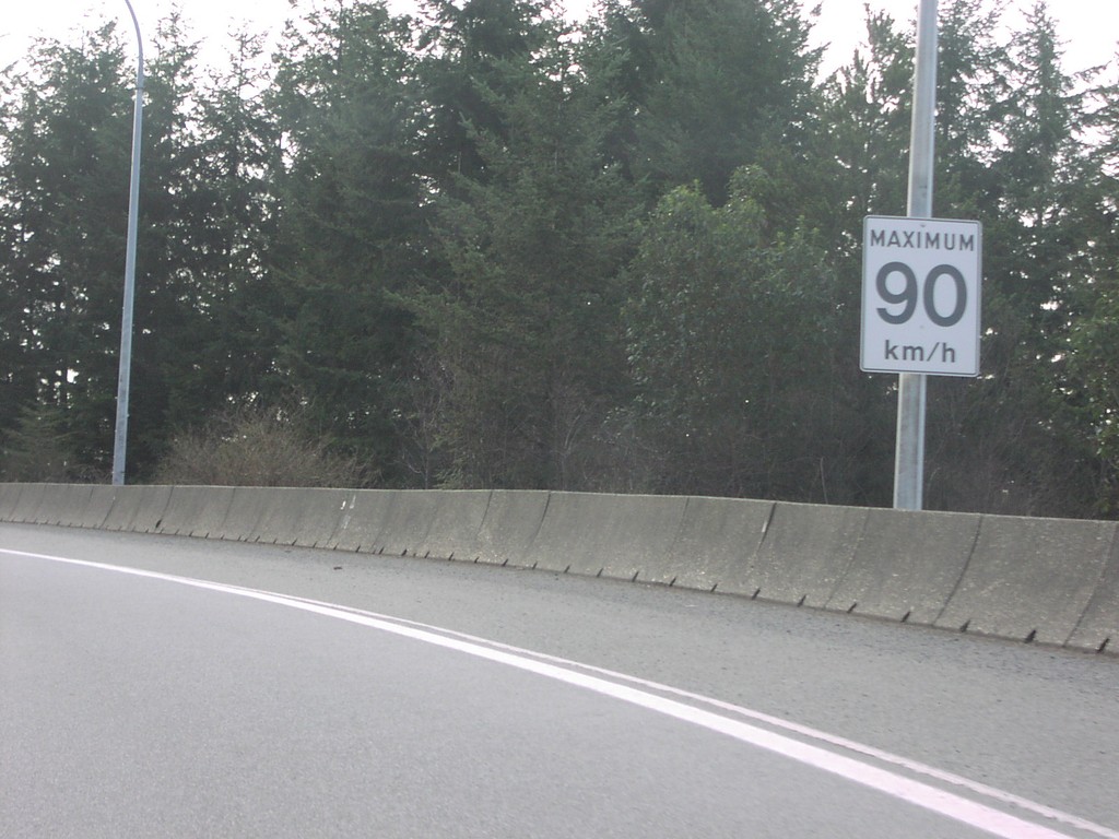 BC-99 South - Maximum 90 km/h