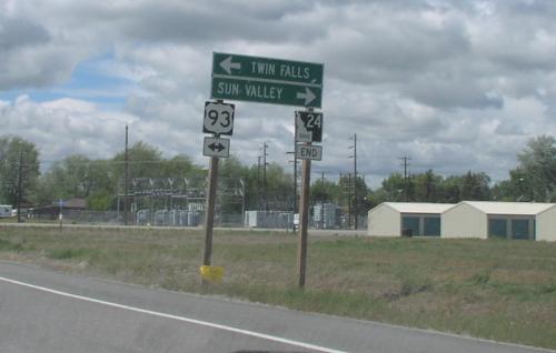 End ID-24 at US-93