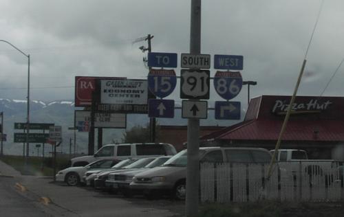 US-91 South Approaching I-86