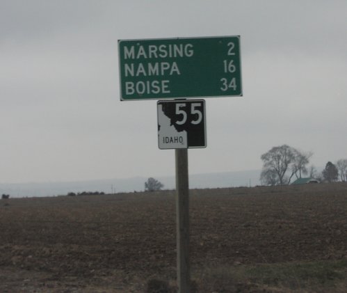 ID-55 North - Distance Marker