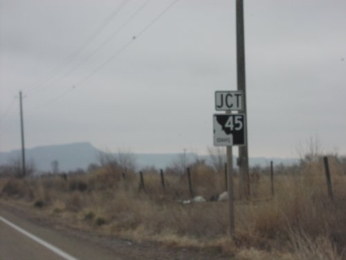 Jct. ID-45 on ID-78 East