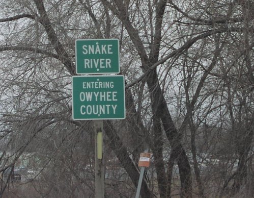 US-95 South - Entering Owyhee County and Snake River