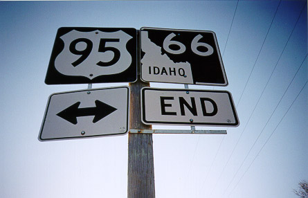 End ID-66 West at US-95