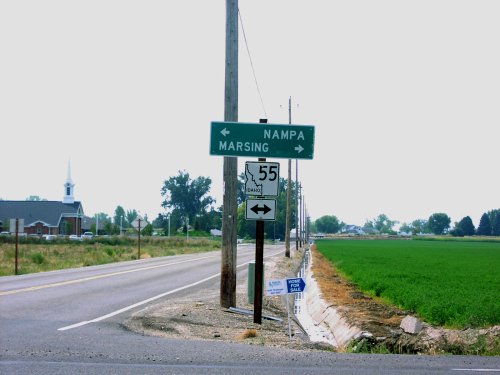 Farmway Road South at ID-55