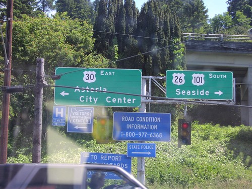 Begin US-30 at US-101 (Former Begin of US-26)