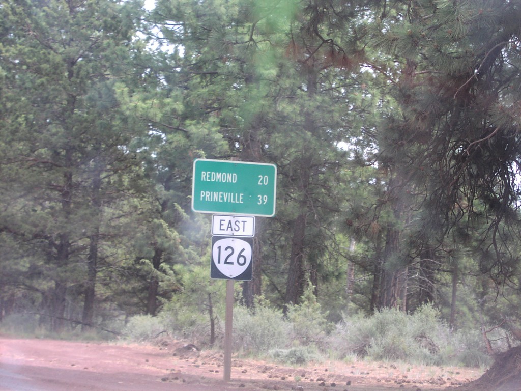 OR-126 East - Distance Marker