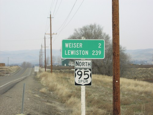 US-95 Spur North - Distance Marker