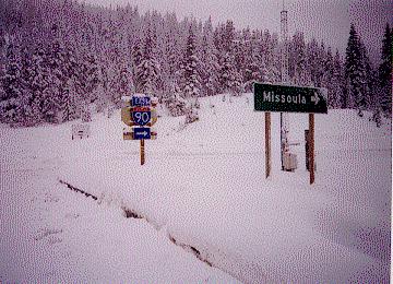 I-90 East to Missoula - Lookout Pass