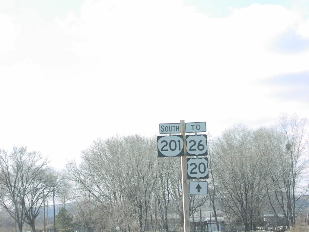 OR-201 South To US-20/US-26