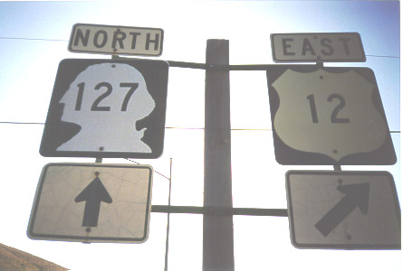 US-12 East at WA-127 North