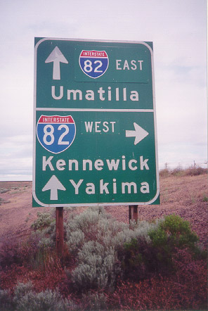 Begin WA-14 at I-82 (Exit 131)