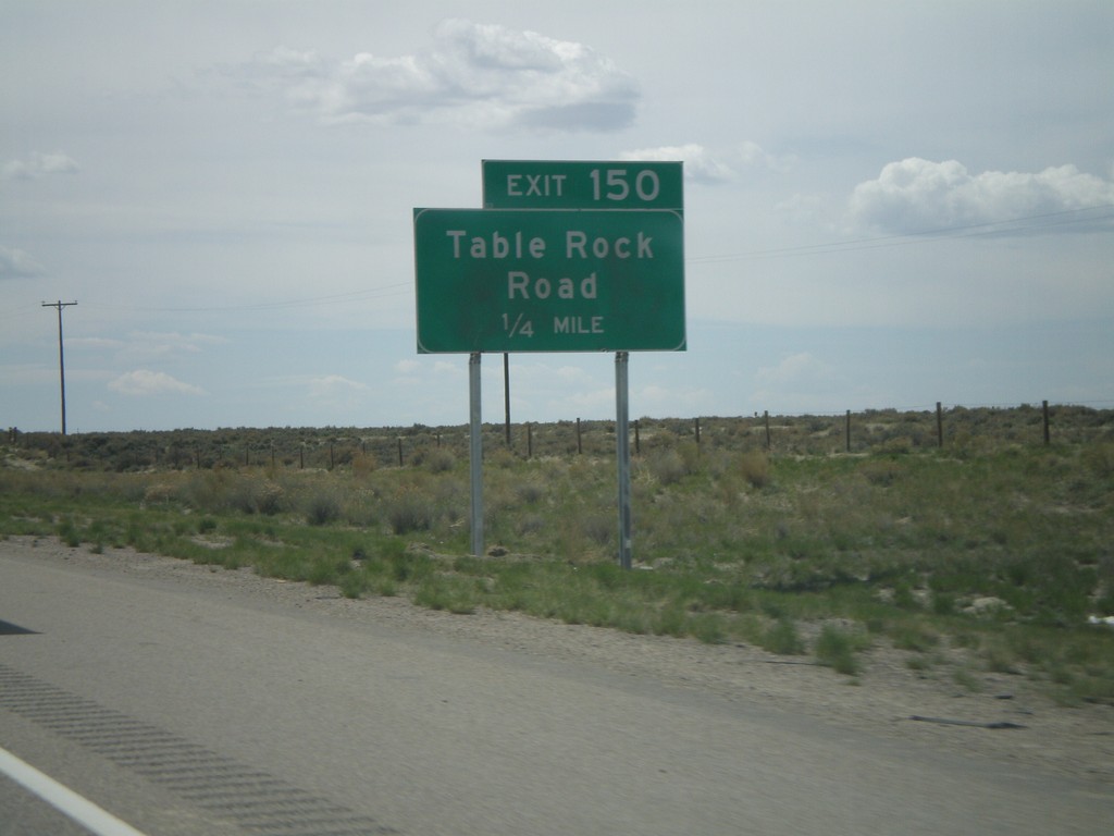 I-80 West - Exit 150