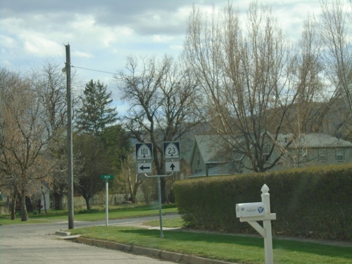 UT-23 South at UT-101 - Wellsville