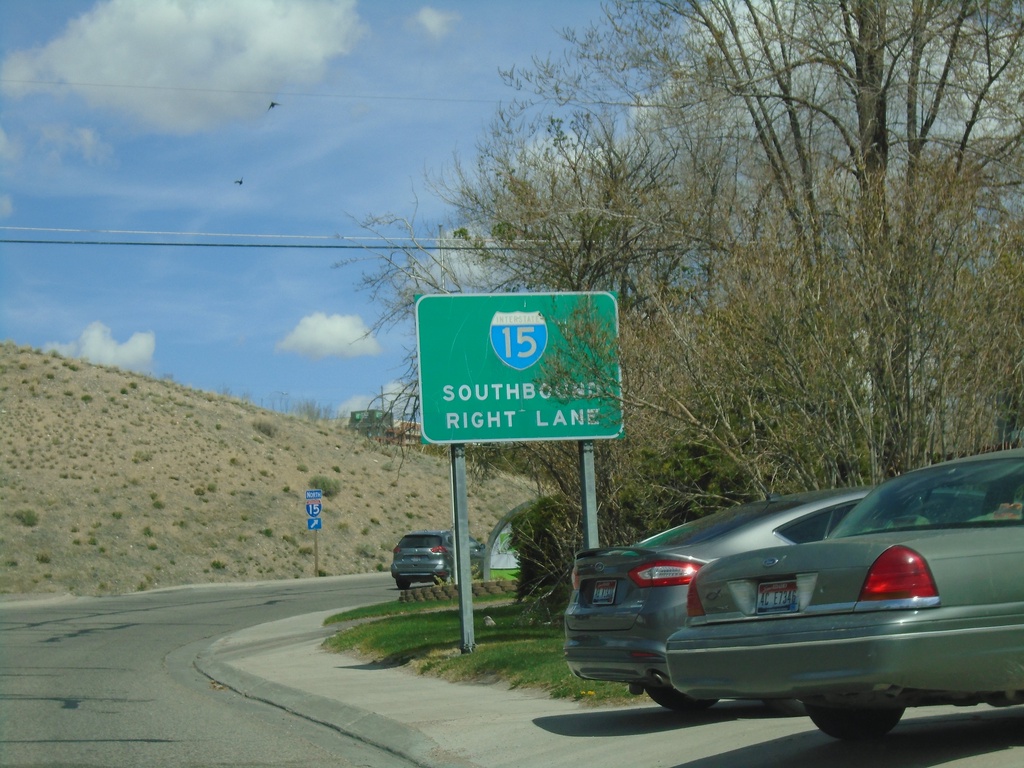 E Center St. Approaching I-15