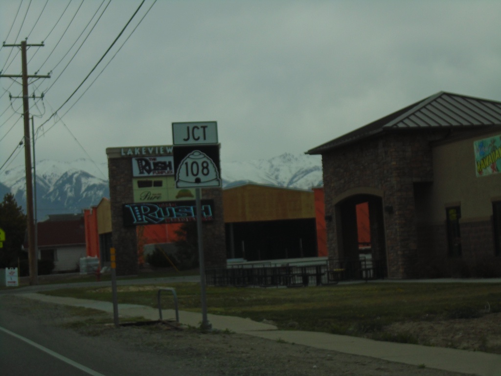 UT-127 East Approaching UT-108