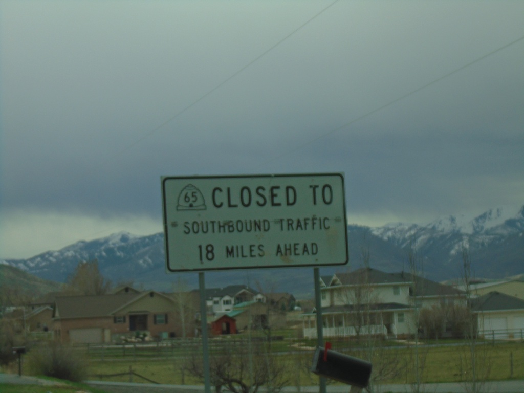 UT-66 South - Winter Closure on UT-65