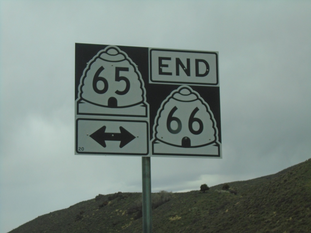 End UT-66 South at UT-65