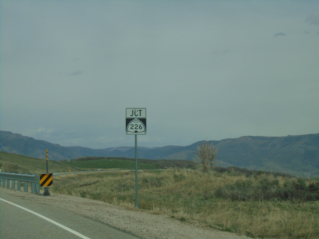 UT-167 North Approaching UT-226