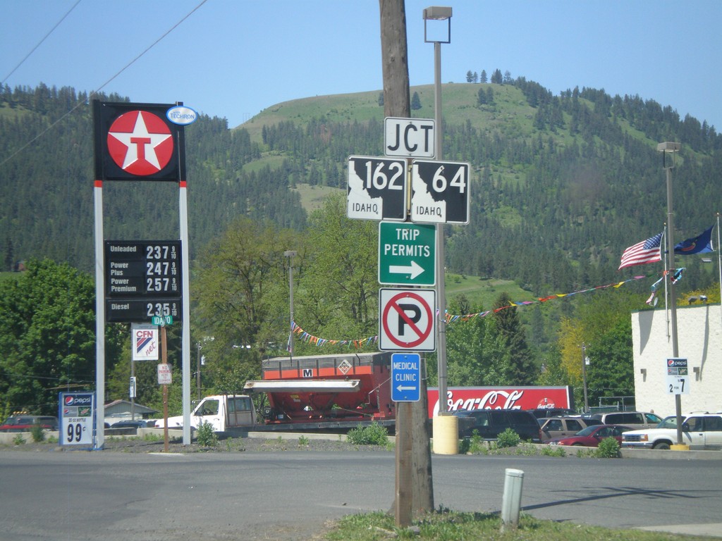 US-12 West approaching ID-162/ID-64