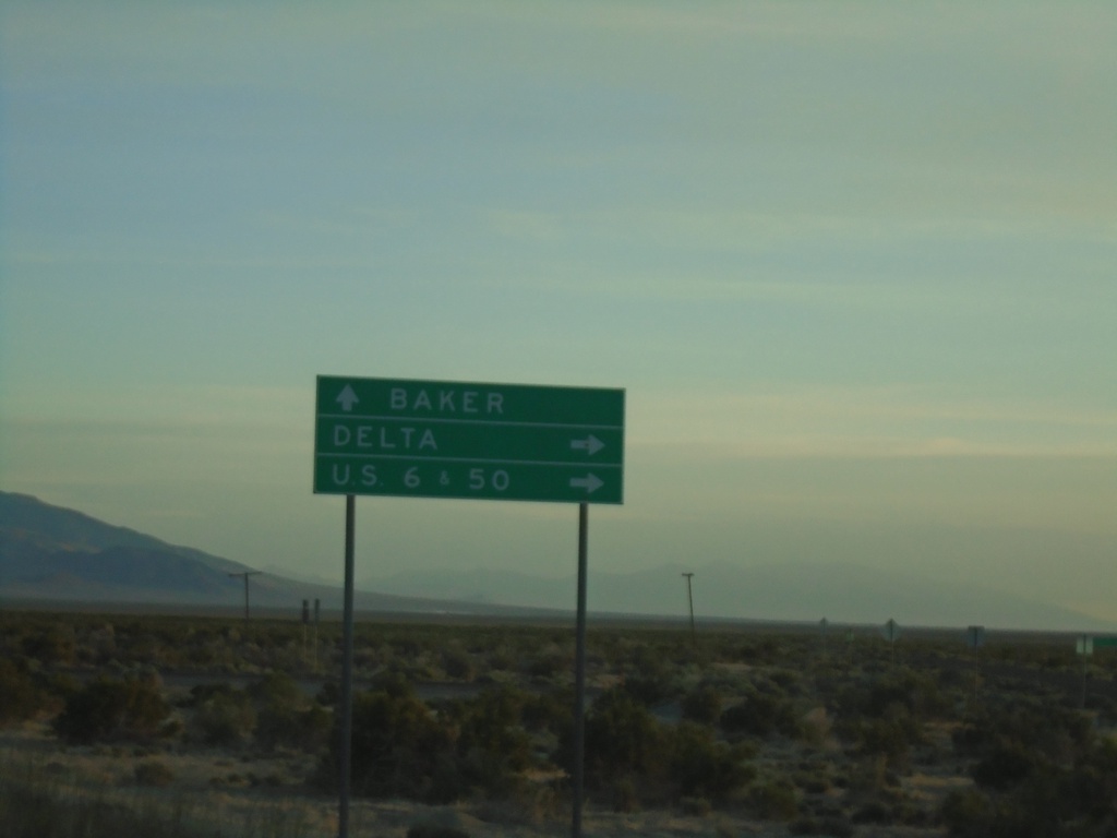 UT-21 West Approaching UT-159 North