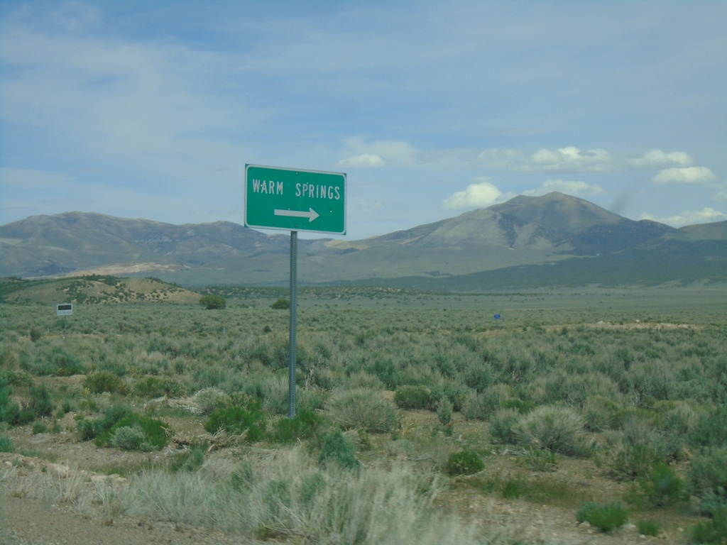 NV-892 North at Warm Springs Jct