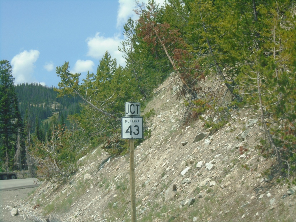 US-93 North Approaching MT-43 Junction