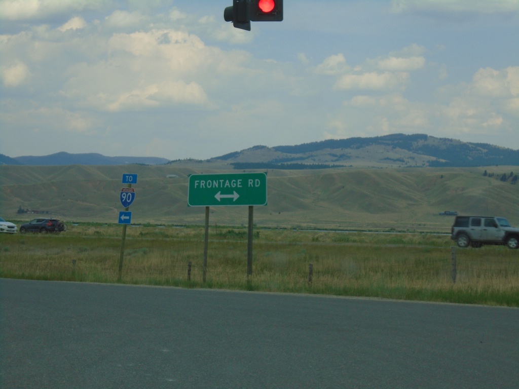 End MT-48 East at Frontage Road (To I-90)