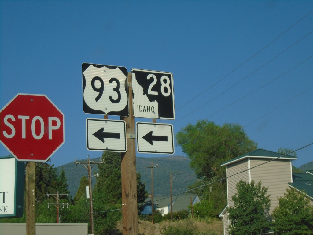 US-93 South/To ID-28 - Main St. Jct.