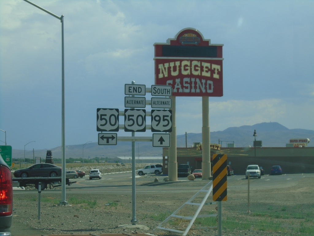 Alt. US-50 West/Alt. US-95 South at US-50