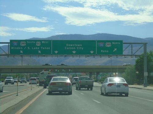 US-50 West Approaching I-580/US-395