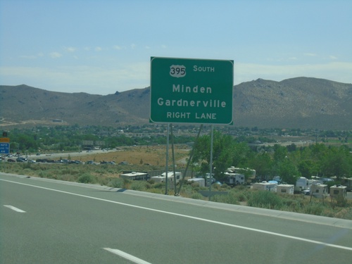 US-50 East Approaching I-580/US-395/Bus. US-395