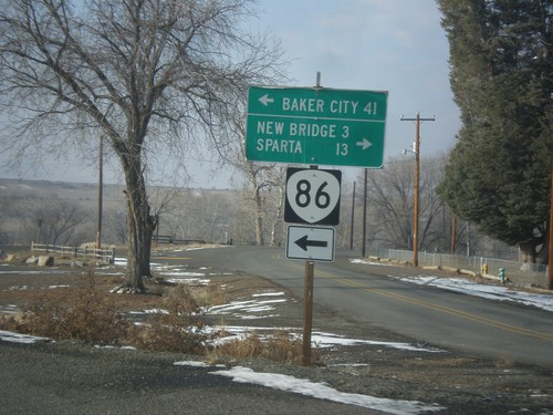 OR-86 West - New Bridge Jct.