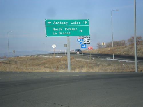 US-30 West at Anthony Lakes Jct. and I-84