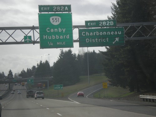 I-5 South - Exits 282B and 282A