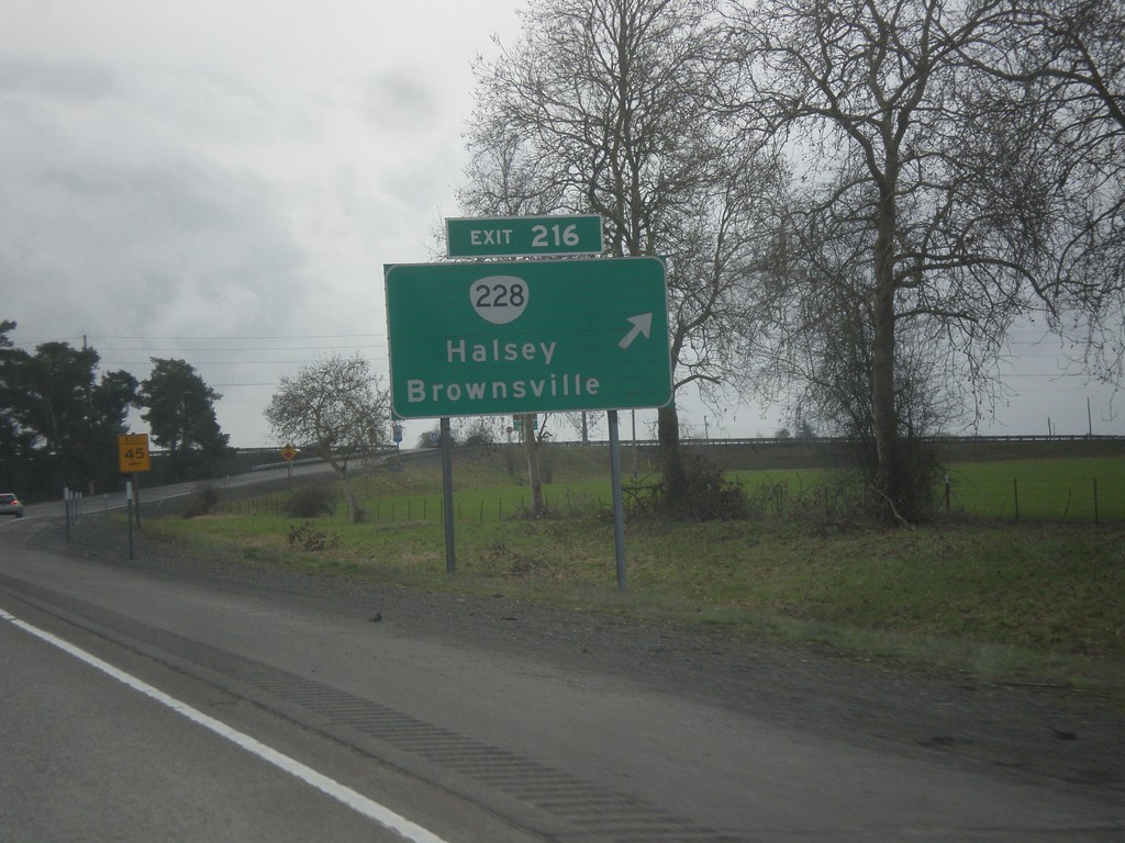 I-5 South - Exit 216