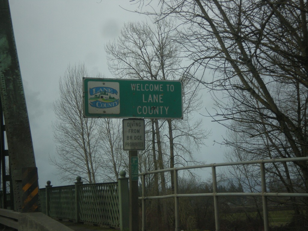 OR-99E South - Entering Lane County